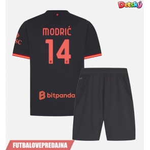 Lacne Dětský Futbalové dres AC Milan Luka Modric #14 2026-27 Krátky Rukáv - Tretina (+ trenírky)